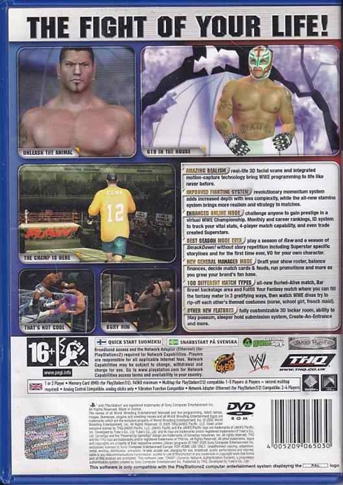 WWE SmackDown vs RAW 2006 - PS2 (B Grade) (Genbrug)